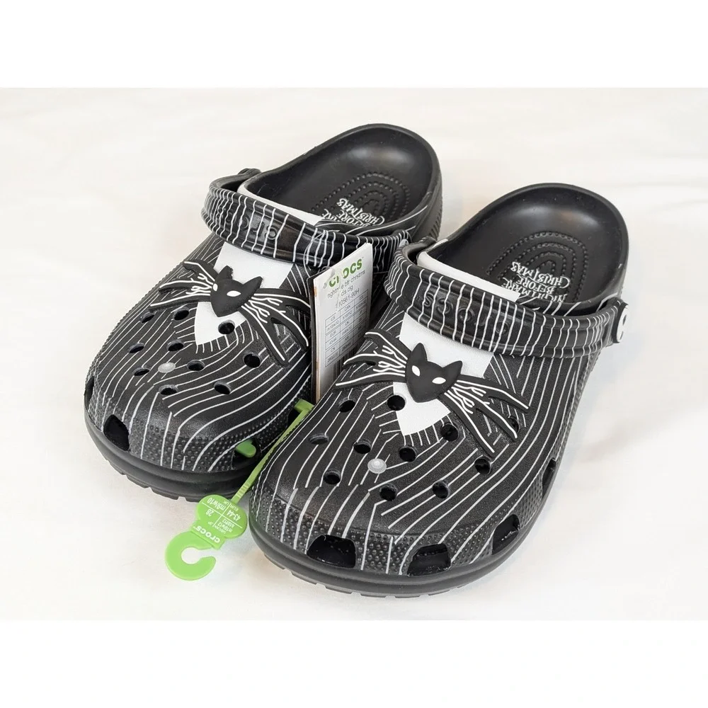 Crocs Nightmare Before Christmas Jack Skellington Clogs M10 W12 NWT